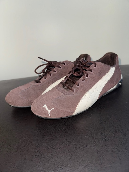 Puma Other - MAKE OFFER! Puma Brown Suede Sneakers with White Formstrip Men's 10.5US